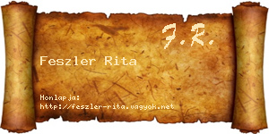 Feszler Rita névjegykártya